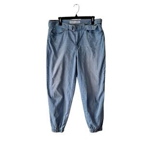 Signature by Levi Strauss Womens Ultra High Rise Joggers Blue Denim Size W31